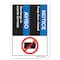 Signmission ANSI, 7" Height, 10" Width, Rigid Plastic, 7" H, 10" W, Landscape, Keep Door Closed (Bilingual Span) OS-NS-P-710-L-19932 - alternate 1